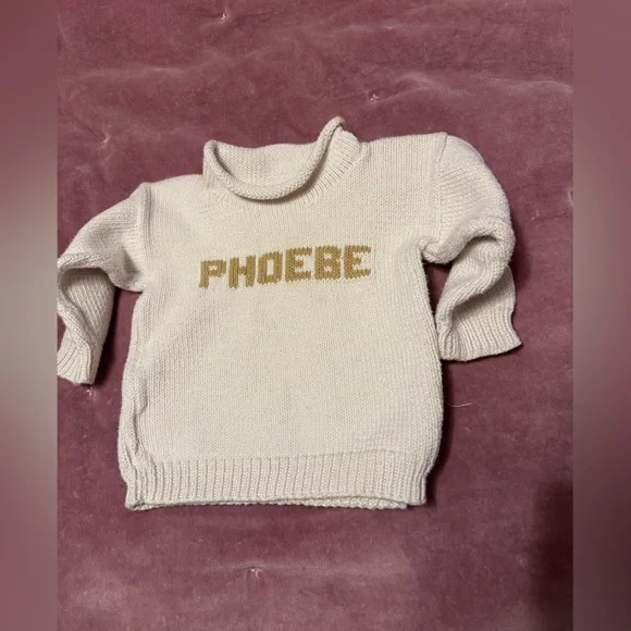 Phoebe Kids Cream Hand knit Sweater - Picture 1 of 4